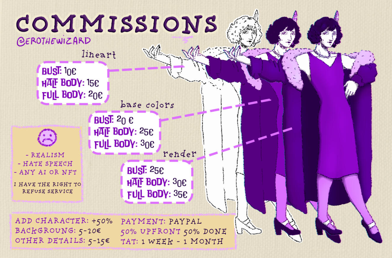 Commission sheet